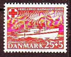 1951. Denmark. Hospital Ship "Jutlandia". MNH. Mi. Nr. 329 - Ungebraucht