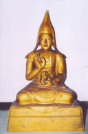 China - Gilt Copper State Of Kelsang Gyatso, Dalai Lama VII, Tibetan Buddhist Relic At Yonghe Lamasery, Beijing - Tibet