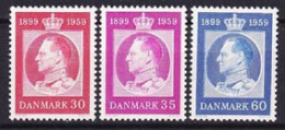 1959. Denmark. King Frederik IX. MNH. Mi. Nr. 371-73 - Neufs