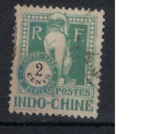 INDOCHINE           N°  YVERT  TAXE 34  ( 3 )  OBLITERE    ( OB 11/ 36 ) - Postage Due