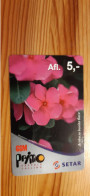 Prepaid Phonecard Aruba, Setar, Primo - Flower - Aruba