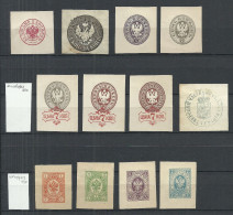 Imperial Russia Russland - Postal Stationery Cut Outs, Unused - Andere & Zonder Classificatie