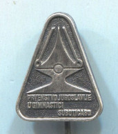 Gymnastic Gym - Yugoslavia Championships, Vintage Pin Badge Abzeichen - Gymnastik