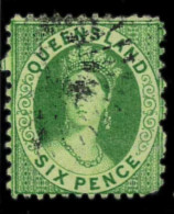 Aa5619k1 - Australia QUEENSLAND - STAMP - SG # 78  Watermark 4  - USED - Used Stamps