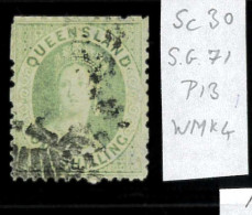 Aa5619L - Australia QUEENSLAND - STAMP - SG # 71  Watermark 4  - USED - Gebraucht