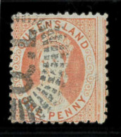 Aa5619Na - Australia QUEENSLAND - STAMP - SG # 97  Watermark 5  - USED - Used Stamps