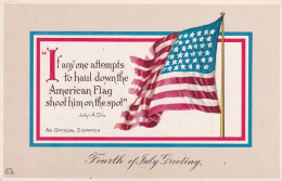 ETATS UNIS(DRAPEAU) CARTE GAUFREE - Autres & Non Classés