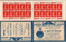 CARNET 194-C 3 SEMEUSE CAMEE "LA REINE DES MONTRES" (S 105). SEULE PROPOSITION Sur DELCAMPE. - Old : 1906-1965