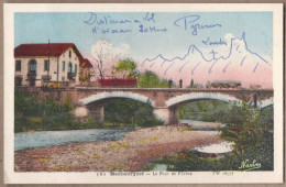 CPA 65 - MAUBOURGUET - Le Pont De L'Echez - TB PLAN Cours D'eau + ANIMATION - Maubourguet