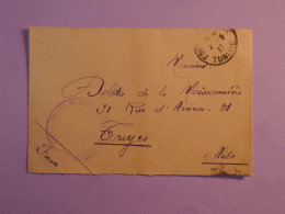 BW6 TUNISIE BELLE LETTRE FM 1919 CAMP FATNASSIA  A  TROYES   FRANCE +AFF. INTERESSANT+ ++ - Lettres & Documents