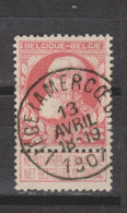 COB 74 Oblitération Centrale LIEGE (AMERCOEUR) - 1905 Grosse Barbe