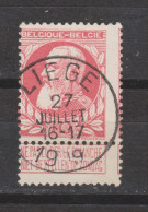 COB 74 Oblitération Centrale LIEGE - 1905 Grosse Barbe