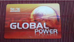 Prepaidcard Card GlobalPower  Belgium Used  Rare - Cartes GSM, Recharges & Prépayées