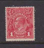 AUSTRALIA - 1914-24 George V 1d Watermark Crown Over A  Hinged Mint - Mint Stamps
