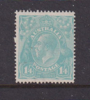 AUSTRALIA - 1914-24 George V 1s4d Watermark Crown Over A  Hinged Mint - Ongebruikt