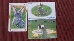 Rabits  2 Phonecards + Metrocard  Used Rare - Rabbits