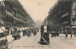 FRANCE - Paris - L'Avenue De L'Opéra - ND Phot - Voiture - Bus - Animé - Carte Postale Ancienne - Transporte Público