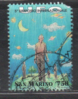 REPUBBLICA DI SAN MARINO 1997 SIMPOSIO DI UFOLOGIA UFOOLOGY SYMPOSIUM LIRE 750 USATO USED OBLITERE' - Used Stamps