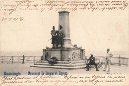 BELGIQUE -Blankenberge - Monument De Bruyne Et Lippens - CVC - Oblitérée En 1903 - Carte Postale Ancienne - Brugge