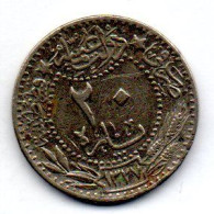 OTTOMAN EMPIRE - SULTAN MUHAMMAD V, 20 Para, Nickel, Year 2 (AH1327), KM # 761 - Sonstige – Asien