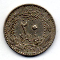 OTTOMAN EMPIRE - SULTAN MUHAMMAD V, 20 Para, Nickel, Year 6 (AH1327), KM # 761 - Otros – Asia