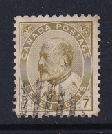 Canada: 1903/12   Edward    SG181    7c   Greenish Bistre      Used - Oblitérés
