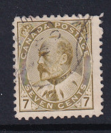 Canada: 1903/12   Edward    SG181    7c   Greenish Bistre      Used - Oblitérés