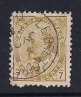 Canada: 1903/12   Edward    SG181a    7c   Straw     Used - Usados