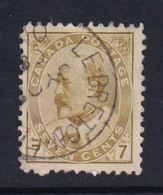 Canada: 1903/12   Edward    SG181a    7c   Straw     Used - Oblitérés