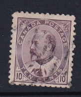 Canada: 1903/12   Edward    SG183    10c   Pale Dull Purple     Used - Used Stamps