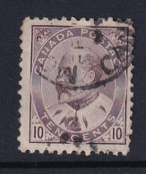 Canada: 1903/12   Edward    SG183    10c   Pale Dull Purple     Used - Oblitérés