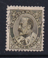 Canada: 1903/12   Edward    SG186    20c   Deep Olive-green     Used - Used Stamps