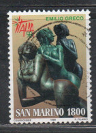 REPUBBLICA DI SAN MARINO 1998 ESPOSIZIONE MONDIALE DI FILATELIA ITALIA 98 STAMP EXHIBITION LIRE 1800 USATO USED OBLITERE - Gebruikt