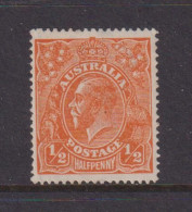 AUSTRALIA - 1914-24 George V 1/2d Watermark Crown Over A  Hinged Mint - Nuovi