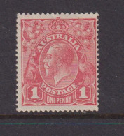 AUSTRALIA - 1914-24 George V 1d Watermark Crown Over A  Hinged Mint - Ongebruikt
