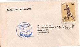 Air India Bangalore Hyderabad 1979 - First Flight Airbus A300 - Brieven En Documenten