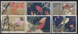 JAPAN 2587-2592,used,birds - Used Stamps