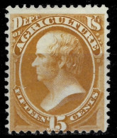 USA Official 1873 / 15c  Agriculture Webster Scott O7 / $ 425  MNG Stamp - Nuevos