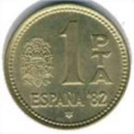 Spain - 1980 - 1 Peseta - 12th World Football Championship 1982 Spain - KM 816 - XF - Look Scans - 1 Peseta