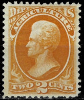 USA Official 1873 / 2c Jackson  Agriculture - Scott O2 / $ 240  MH* - Nuevos