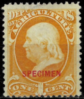 USA Stamp 1873  1 C Franklin, Specimen SC 01 / SCV $ 280  MNG Stamp - Nuevos