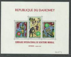 Dahomey B. F. N° 18 XX Séminaire International Du Scoutisme Mondial, Le Bloc  Sans Charnière,  TB - Bénin – Dahomey (1960-...)