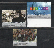 REPUBBLICA DI SAN MARINO 2000 RAINBOW INSIEME CONTRO LA DROGA SERIE COMPLETA COMPLETE SET USATA USED OBLITERE' - Gebraucht