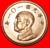 * CHIANG KAI-SHEK (1887-1975): TAIWAN (CHINA)  1 YUAN 101 (2012) MINT LUSTRE!  ·  LOW START · NO RESERVE! - Taiwán
