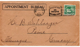 68165 - USA - 1928 - 1¢ Franklin EF A DrucksBf WASHINGTON DC - ... -> Deutschland - Lettres & Documents