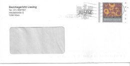 0448g: Österreichs Justiz- Bonusbrief BG 1230 Wien- Liesing (ANK 16, 100.- €) - Briefe