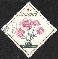 MONACO  1959 - Y&T  514 -  Oeillet "Princesse Grâce"  - Oblitéré - Oblitérés