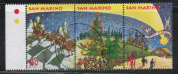 REPUBBLICA DI SAN MARINO 1995 NATALE CHRISTMAS NOEL WEIHNACHTEN NAVIDAD SERIE COMPLETA COMPLETE SET USATA USED OBLITERE' - Usados