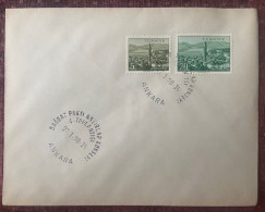 TURKEY,TURKEI,TURQUIE ,ANTALYA  ,STAMP,THE 4TH MEETING OF THE BAGDAT PACT ,1958 ,COVER - Covers & Documents