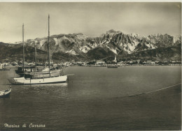 MARINA DI CARRARA -BARCHE A VELA -VIAGG.1957 - Carrara